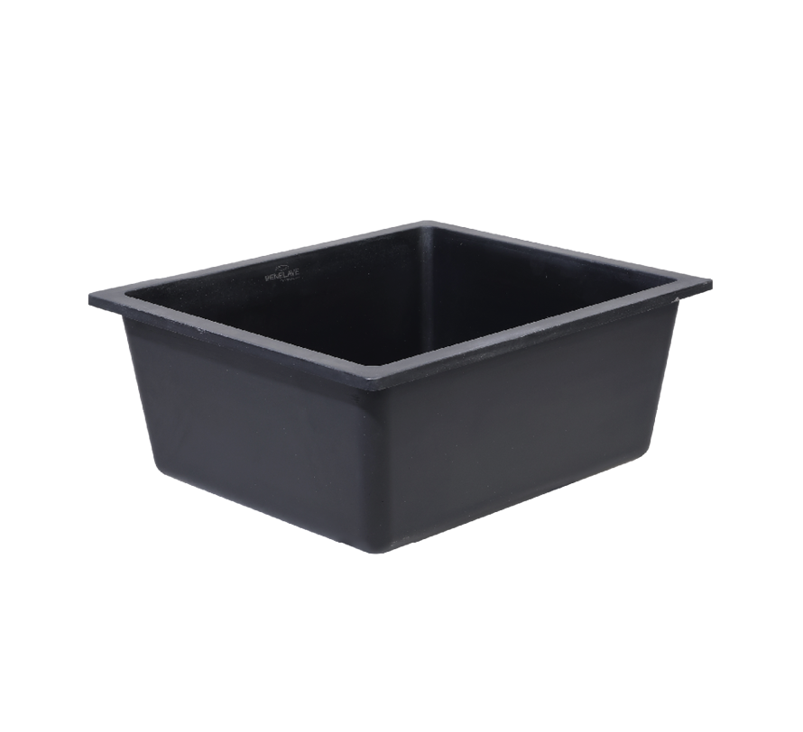 Single Bowl Quartz Kitchen Sink 21*18 - Black