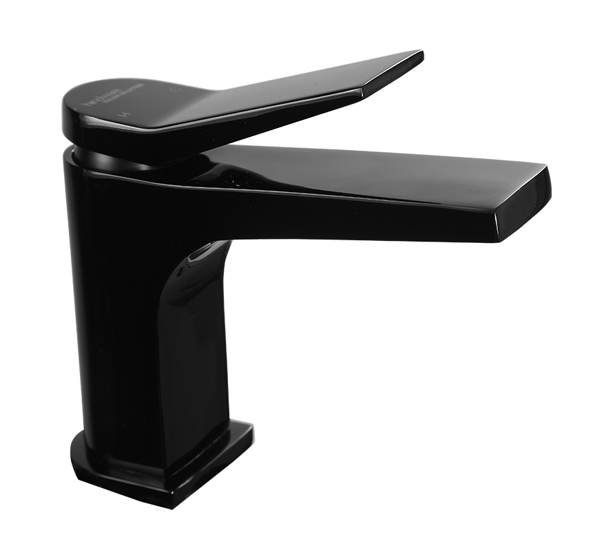 Element Bib Cock With Wall Flange - Chrome Black | Hindware