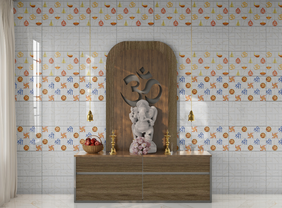 Get your Pooja Room Festive-Ready with Stylish Tile Designs
