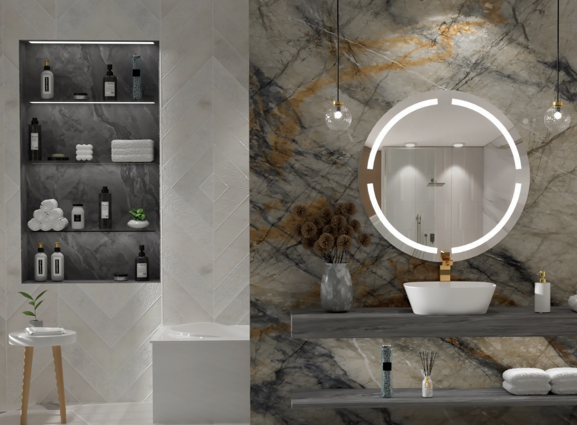 Design Ideas: Integrating a Stainless Steel Bathroom Corner Shelf into Your Modern Bathroom