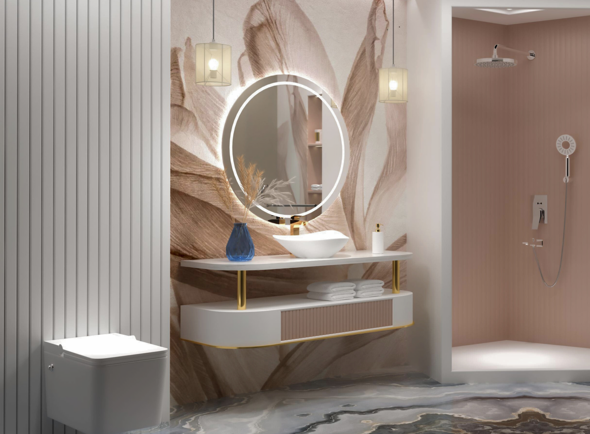 Small Bathroom Vanity Design Ideas to Solve Storage Problems & Add Functionality