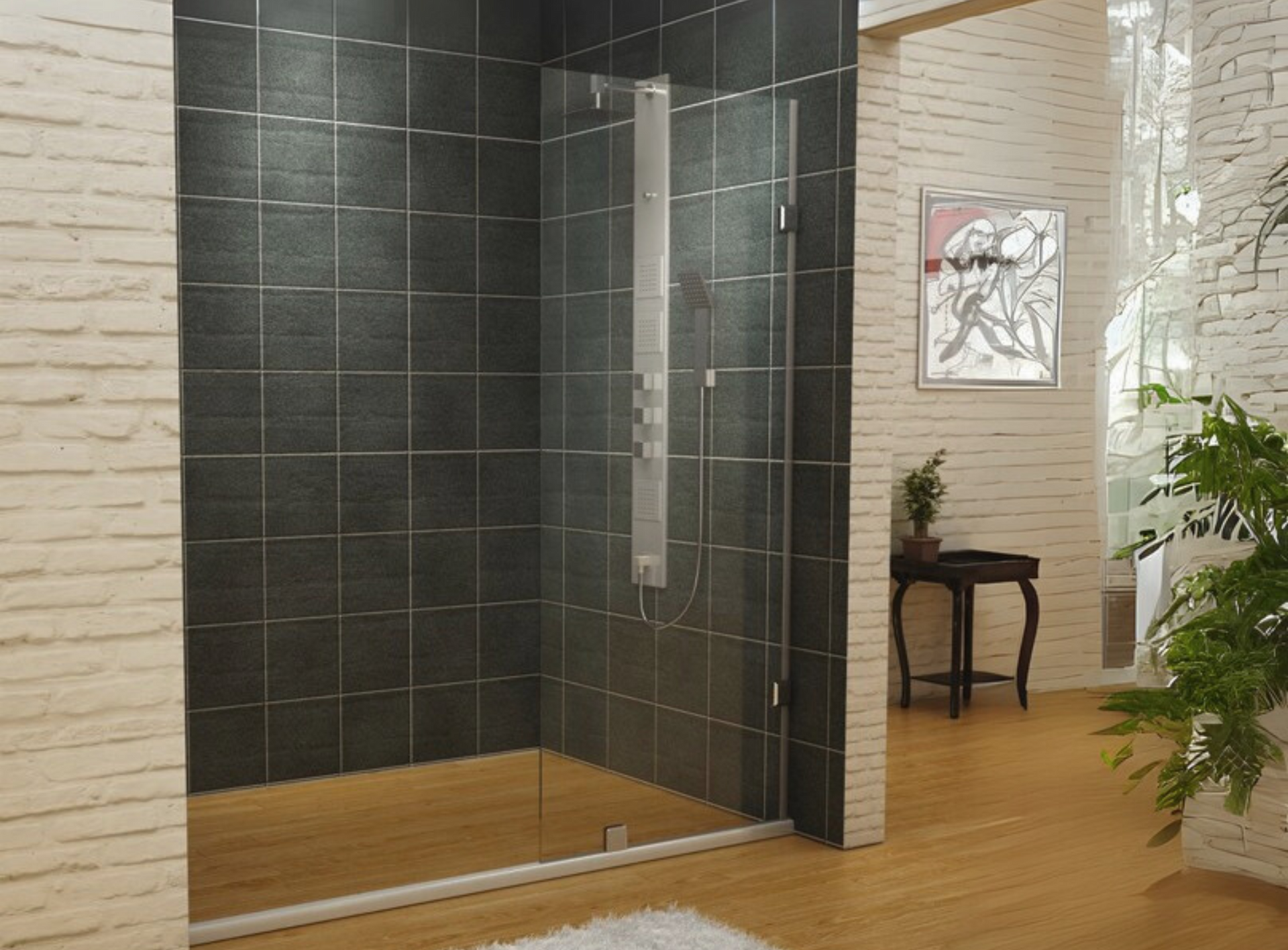 Stylish Walk-in Shower Ideas for Taps For Bathroom