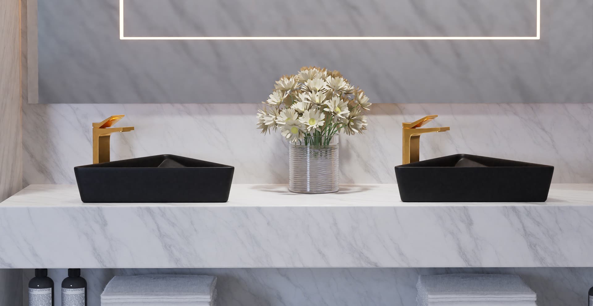 rose gold faucets