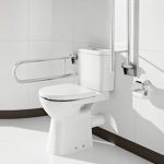 EXPOSED PART KIT OF SINGLE LEVER BASIN MIXER WALL MOUNTED CONSISTING OF OPERATING LEVER, WALL FLANGE & SPOUT IN GOLD