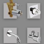 Fluid Exposed Part Kit of  Wall Mounted Basin Tap