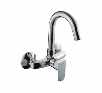 Elegance Sink Mixer Tap With Swl Spout (Wall Mtd)