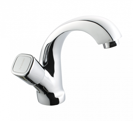 Dove Swan Neck Tap With Left Hand Operating Knob