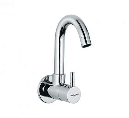 Flora Sink Cock With Extended Swivel Spout (Wall Mounted)