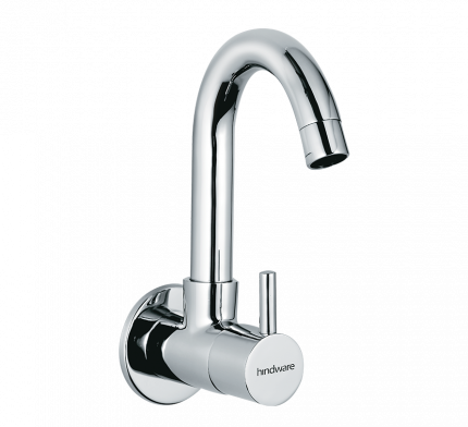 Flora Sink Cock With Extendend Swivel Spout (Wall Mounted) Star Rated