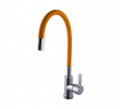 Single Lever Sink Mixer With Flexible Spout (Orange)