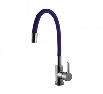 Single Lever Sink Mixer With Flexible Spout (Purple)