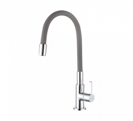 Sink Cock With Flexible Spout (Grey)