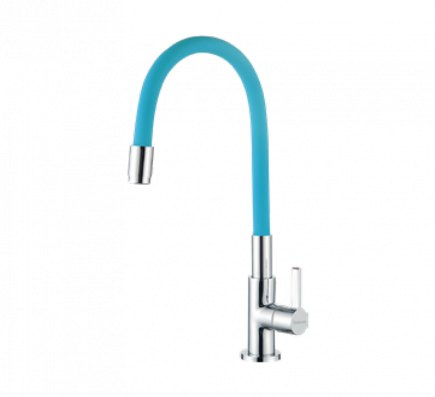 Sink Cock With Flexible Spout (Blue)