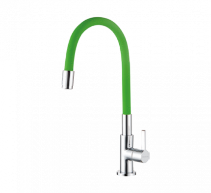 Sink Cock With Flexible Spout (Green)