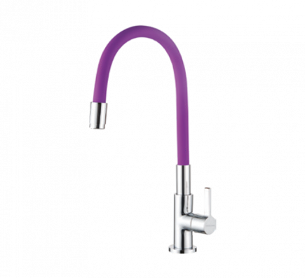 Sink Cock With Flexible Spout (Purple)