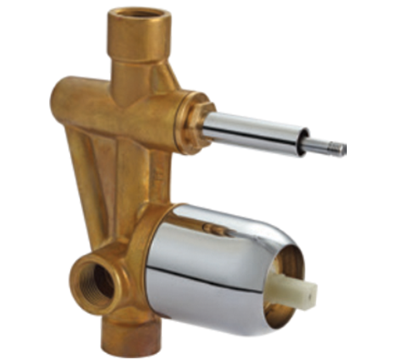 Exposed Part of Single Lever Diverter Consisting of Operating Lever, wall Flange & Knob *Suitable only with F860065CP