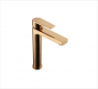 SINGLE LEVER BASIN MIXER TAP TALL W/O POPUP WASTE IN ROSE GOLD