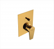 SINGLE LEVER EXPOSED PART KIT OF HI - FLOW DIVERTOR CONSISTING OF OPERATING LEVER WALL FLANGE & KNOB ONLY IN GOLD