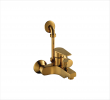 BATH & SHOWER MIXER WITH PROVISION OF OVERHEAD SHOWER IN GOLD