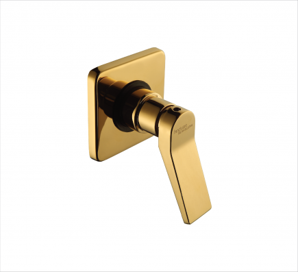 EXPOSED PART KIT OF CONCEALED STOP COCK WITH FITTING SLEEVE, OPERATING LEVER & ADJUSTABLE WALL FLANGE  COMPATIBLE WITH IN GOLD