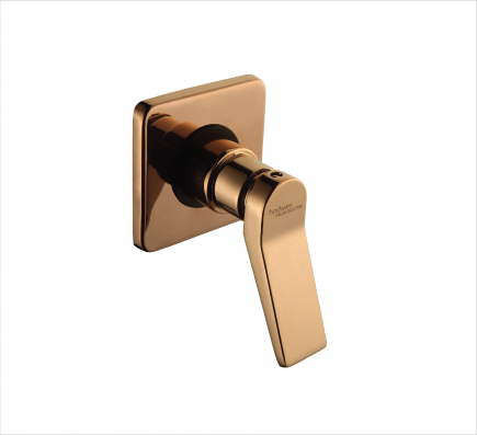 EXPOSED PART KIT OF CONCEALED STOP COCK WITH FITTING SLEEVE, OPERATING LEVER & ADJUSTABLE WALL FLANGE  COMPATIBLE WITH IN ROSE GOLD