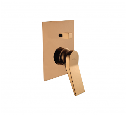 SINGLE LEVER EXPOSED PART KIT OF HI - FLOW DIVERTOR CONSISTING OF OPERATING LEVER WALL FLANGE & KNOB ONLY IN ROSE GOLD