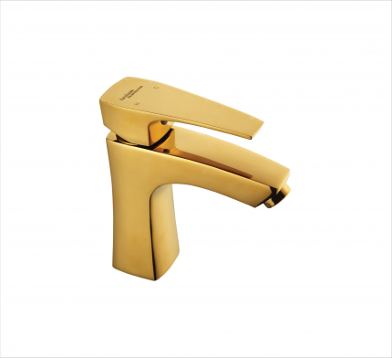 SINGLE LEVER BASIN MIXER W/O POPUP WASTE IN GOLD