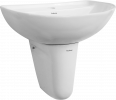 wash basin with half pedestal