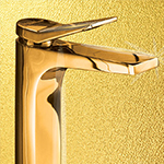 BATH TUB SPOUT WITH TIP-TON IN GOLD