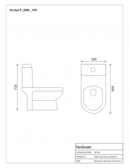Orchid P One Piece Water Closet