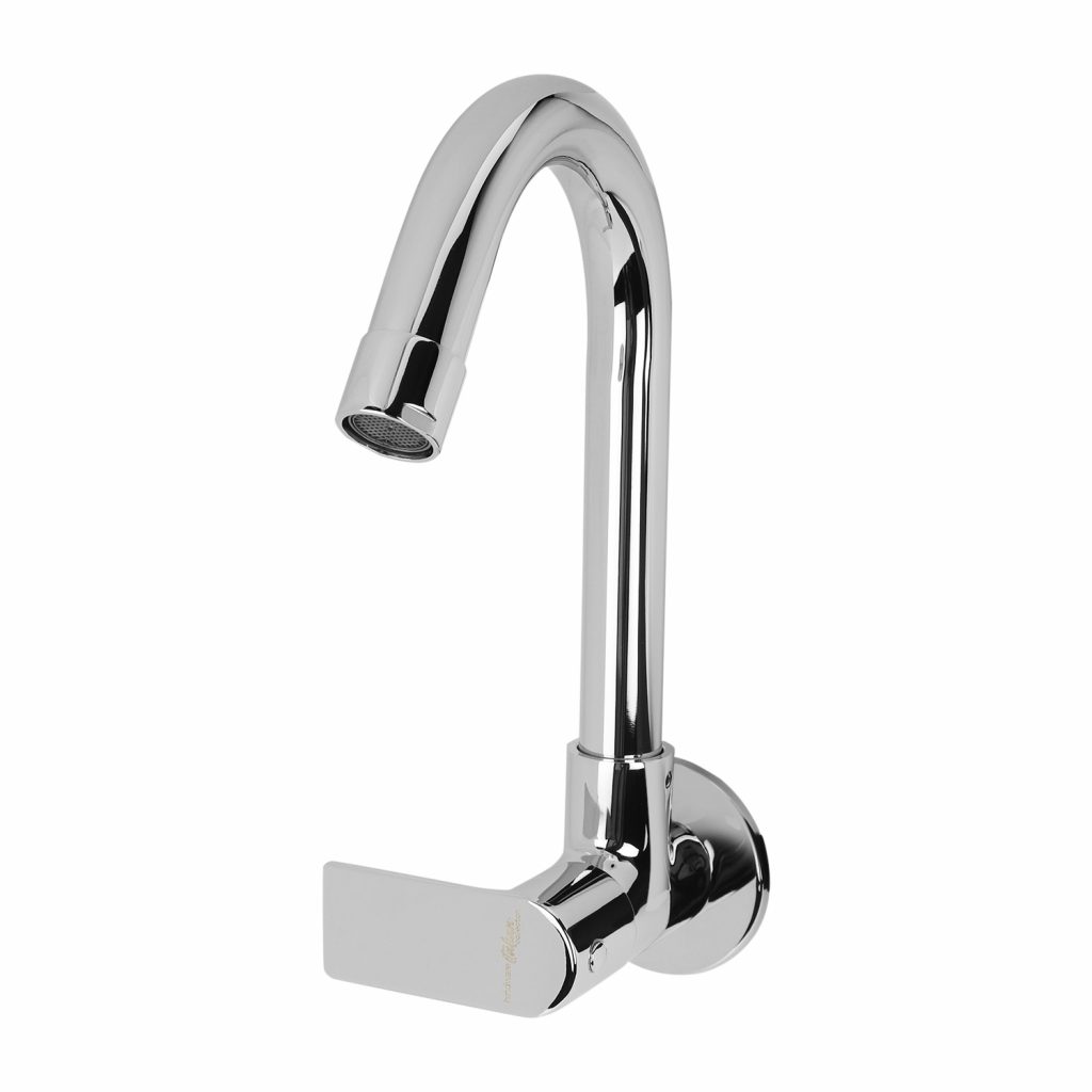 Sink Cock Swivel Spout Wall Mount Hindware