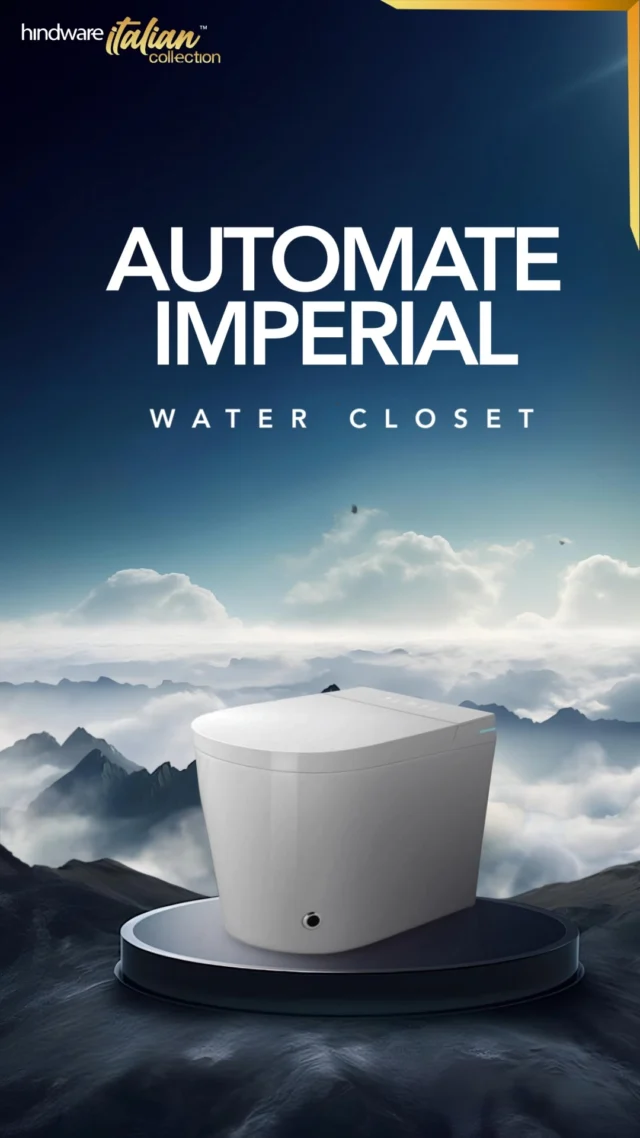 Where cutting-edge technology meets flawless design. The Automate Imperial Water Closet is engineered to offer a new level of effortless luxury, with intelligent sensors that provide a hands-free, perfectly timed flush.

It is the pinnacle of automated functionality, seamlessly integrated to deliver absolute convenience and pristine elegance.

#SmartLuxury #AutomatedLiving #ModernBathrooms #BathroomInnovation #LuxuryDesign #EffortlessLiving #Hindware